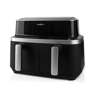 Nedis Airfryer | Nedis | 2 x 4.2 liter (2600W, Dubbel, Digitaal) KAAF320BK K170108187 - 1