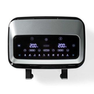 Nedis Airfryer | Nedis | 2 x 4.2 liter (2600W, Dubbel, Digitaal) KAAF320BK K170108187 - 2