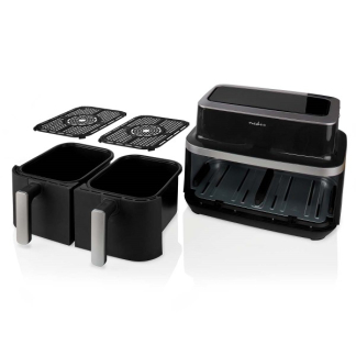 Nedis Airfryer | Nedis | 2 x 4.2 liter (2600W, Dubbel, Digitaal) KAAF320BK K170108187 - 3