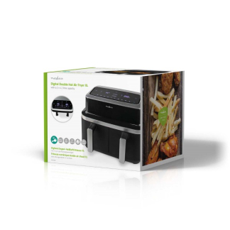 Nedis Airfryer | Nedis | 2 x 4.2 liter (2600W, Dubbel, Digitaal) KAAF320BK K170108187 - 5