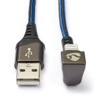 Nedis Apple Lightning kabel | 1 meter (Nylon, Rechte connector) GCTB39300AL10 K010901166 - 