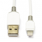 Nedis Apple Lightning kabel | 1 meter (Wit) CCBP39300WT10 K010901132 Nedis Apple Lightning kabel | 1 meter (Wit) CCBP39300WT10 K010901132