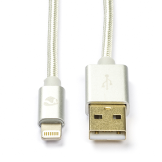 Nedis Apple Lightning kabel | 1 meter (Zilver) CCTB39300AL10 K010901134 - 