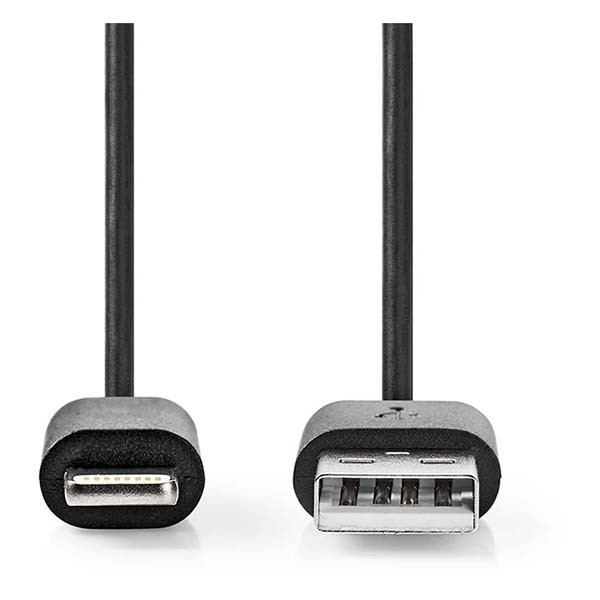 Nedis Apple Lightning kabel | 1 meter (Zwart) CCGB39300BK10 CCGL39300BK10 CCGP39300BK10 N010901137 - 3