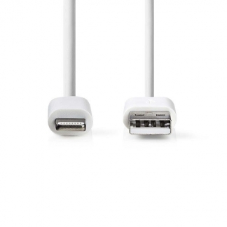 Nedis Apple Lightning kabel | 2 meter (Wit) CCGB39300WT20 CCGL39300WT20 CCGP39300WT20 N010901139 - 1