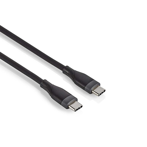 Nedis Apple oplaadkabel | USB C ↔ USB C 2.0 | 1.5 meter (Vertind koper, Power Delivery, 60W, Zwart) CCGB60820BK15 M010214337 - 1