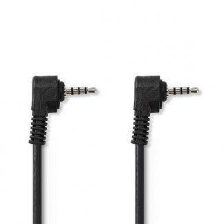 Nedis Audio video kabel Jack 3.5 mm | M ↔ M | Nedis | 2 meter (Vernikkeld, 4-polig) CVGL22000BK20 CVGP22000BK20 N010412001 - 1