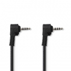 Audio video kabel Jack 3.5 mm | M ↔ M | Nedis | 2 meter (Vernikkeld, 4-polig)