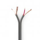 Nedis Audiokabel op rol | Nedis | 100 meter (Gebalanceerd, 2x 0.16 mm², 100% koper) COTR15000GY100 K010308102 Nedis Audiokabel op rol | Nedis | 100 meter (Gebalanceerd, 2x 0.16 mm², 100% koper) COTR15000GY100 K010308102