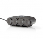 Autoverdeeladapter | Nedis (4-weg, USB, LED)