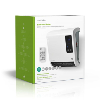 Nedis Badkamer verwarming | Nedis (2000W, Ruimtes tot 20 m², Thermostaat, Afstandsbediening) HTBA20WT K140101001 - 10