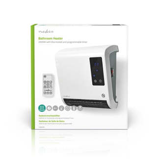 Nedis Badkamer verwarming | Nedis (2000W, Ruimtes tot 20 m², Thermostaat, Afstandsbediening) HTBA20WT K140101001 - 8