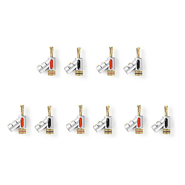 Nedis Banaanstekker | M | Nedis | 5 stuks (24K verguld, 7.0 mm) CAGC26990ME V060203035 - 1
