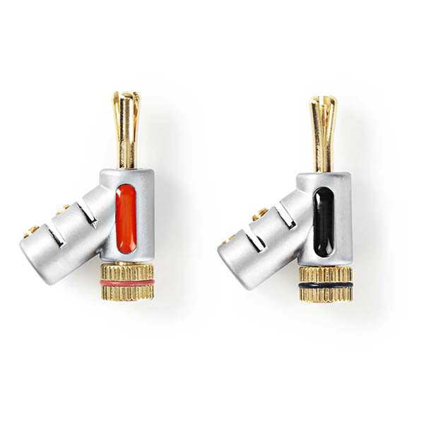 Nedis Banaanstekker | M | Nedis (24K verguld, 7.0 mm, 2 stuks) CAGC26990ME N060203035 - 1