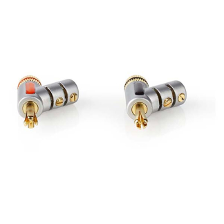 Nedis Banaanstekker | Nedis (24K verguld, Mannelijk, 7.0 mm, 2 stuks) CAGC26990ME N060203035 - 3