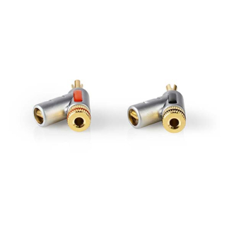 Nedis Banaanstekker | Nedis (24K verguld, Mannelijk, 7.0 mm, 2 stuks) CAGC26990ME N060203035 - 4