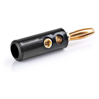Nedis Banaanstekker | Nedis (Verguld, Mannelijk, 4.5 mm, Zwart) CAVC26900BKG N060203031 - 3