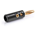 Nedis Banaanstekker | Nedis (Verguld, Mannelijk, 4.5 mm, Zwart) CAVC26900BKG N060203031 - 3