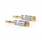 Nedis Banaanstekker - Nedis (24K verguld, Mannelijk, 7.0 mm, 2 stuks) CAGC26900ME K060203039 Nedis Banaanstekker - Nedis (24K verguld, Mannelijk, 7.0 mm, 2 stuks) CAGC26900ME K060203039