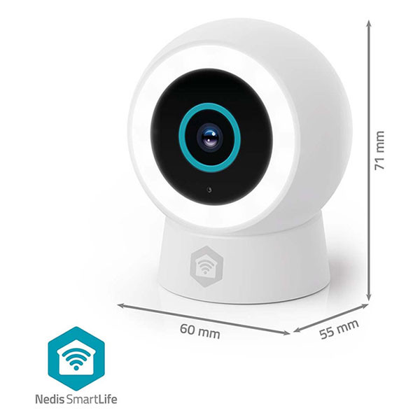 Nedis Beveiligingscamera Wifi | Nedis SmartLife (Full HD, 10 meter nachtzicht, Bewegingsdetectie, Gespreksfunctie, 109° Kijkhoek, USB C, Compact, Binnen/Buiten) WIFICO14CWT K010810032 - 3