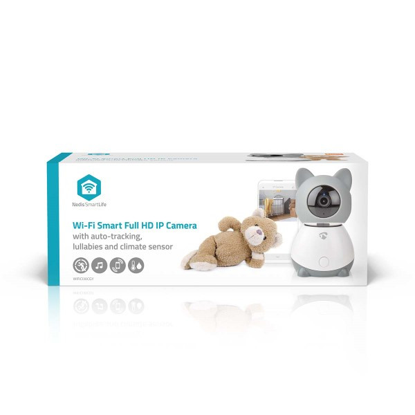 Nedis Beveiligingscamera wifi | Nedis SmartLife (Full HD, 10 meter nachtzicht, Bewegingsdetectie, Gespreksfunctie, Binnen) WIFICI30CGY K170202901 - 10