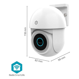 Nedis Beveiligingscamera wifi | Nedis SmartLife (Full HD, 10 meter nachtzicht, Bewegingsdetectie, Gespreksfunctie, Buiten) WIFICO22CWT K170406245 - 8