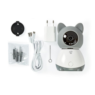 Nedis Beveiligingscamera wifi | Nedis SmartLife (Full HD, 10 meter nachtzicht, Gespreksfunctie, Bewegingsdetectie, Binnen) WIFICI30CGY K170202901 - 