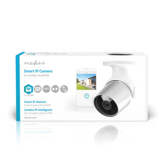 Nedis Beveiligingscamera wifi | Nedis SmartLife (Full HD, Bewegingsdetectie, 15 meter nachtzicht, Buiten) WIFICO11CWT K170406239 - 