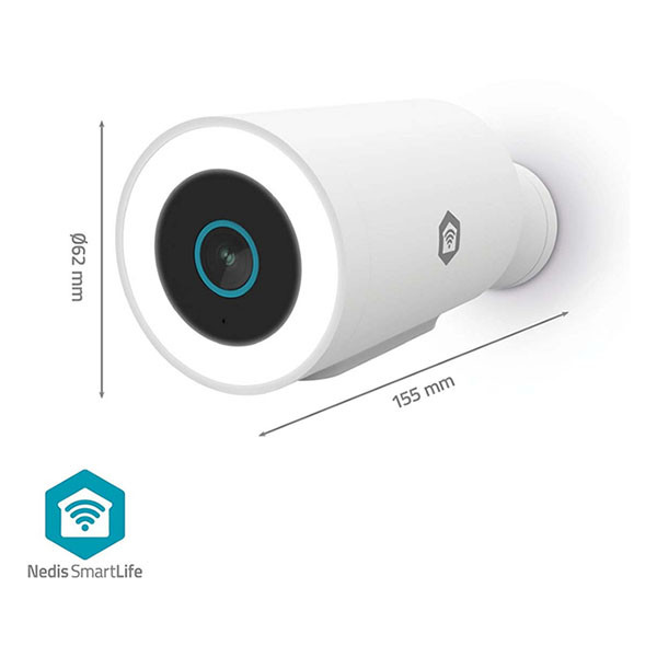 Nedis Beveiligingscamera wifi | Nedis SmartLife (Full HD, Nachtzicht, Bewegingsdetectie, USB C, Binnen/Buiten) WIFICO15CWT K010810035 - 3