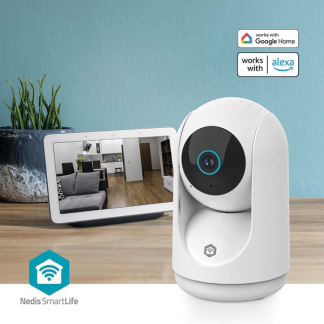 Nedis Beveiligingscamera wifi | Nedis SmartLife (HD, Nachtzicht tot 10 meter, Draaifunctie, Bewegingsdetectie, Gespreksfunctie, Sirene, Binnen) WIFICI23CWT K170103372 - 6