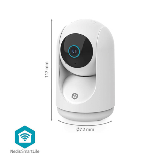 Nedis Beveiligingscamera wifi | Nedis SmartLife (HD, Nachtzicht tot 10 meter, Draaifunctie, Bewegingsdetectie, Gespreksfunctie, Sirene, Binnen) WIFICI23CWT K170103372 - 8