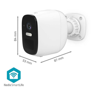 Nedis Beveiligingscamera wifi | Nedis SmartLife (Quad HD, 10 meter nachtzicht, Oplaadbaar, Bewegingsdetectie, Buiten) WIFICBO32WT K170406246 - 6