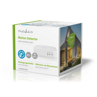 Nedis Bewegingsmelder | Nedis (Batterijen, Draadloos, 433 MHz, 8 melodieën, 85 dB) ALRMMW20WT K170501123 - 4