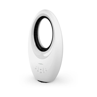 Nedis Bladloze ventilator | Nedis | 17.5 x 19 x 58 cm (Netstroom, Zwenkfunctie, Afstandsbediening, 3 Snelheden, 50W, Wit) FNBS1WT K150301071