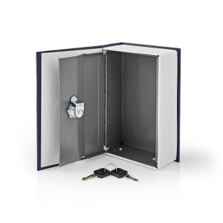 Nedis Boekkluis | Nedis (Sleutelslot, Koudgewalst staal, Klein formaat) BOOKSEDS01BU K170404302 - 4