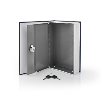 Nedis Boekkluis | Nedis (Sleutelslot, Koudgewalst staal, Middelgroot formaat) BOOKSEDM01BU K170404301 - 4