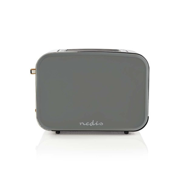 Nedis Broodrooster | Nedis (6 standen, Brede sleuven, Ontdooifunctie, RVS, Grijs) KABT510EGY K170108042 - 2