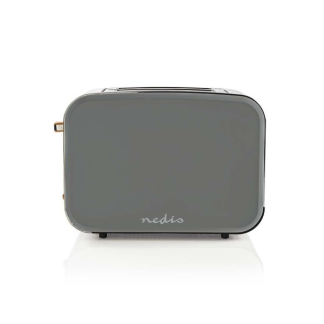 Nedis Broodrooster | Nedis (6 standen, Brede sleuven, Ontdooifunctie, RVS, Grijs) KABT510EGY K170108042 - 2