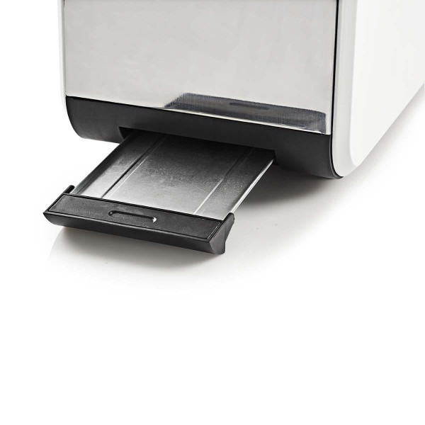 Nedis Broodrooster | Nedis (6 standen, Brede sleuven, Ontdooifunctie, RVS, Wit) KABT510EWT K170108041 - 3