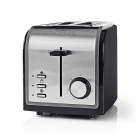 Nedis Broodrooster - Nedis (7 standen, Extra brede sleuven, RVS, Zwart) KABT120EBK K170108043 Nedis Broodrooster - Nedis (7 standen, Extra brede sleuven, RVS, Zwart) KABT120EBK K170108043