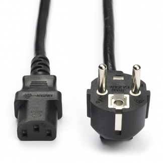 Nedis C13 kabel | Nedis | 2 meter (Haaks) CEGL10015BK20 CEGP10015BK20 N010803054 - 1