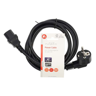 Nedis C13 kabel | Nedis | 2 meter (Haaks) CEGL10015BK20 CEGP10015BK20 N010803054 - 3