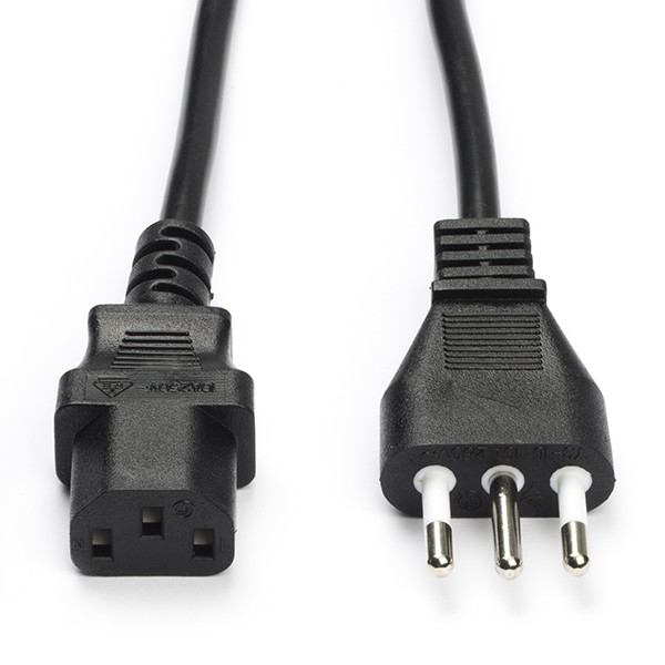 Nedis C13 kabel | Nedis | 2 meter (Italië) CEGL11300BK20 CEGP11300BK20 N010803126 - 1