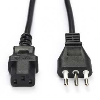 Nedis C13 kabel | Nedis | 2 meter (Italië) CEGL11300BK20 CEGP11300BK20 N010803126 - 1