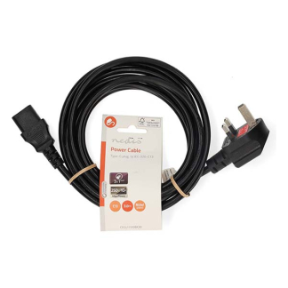 Nedis C13 kabel | Nedis | 3 meter (Groot-Brittannië, Haaks) CEGL11100BK30 CEGP11100BK30 N010803091 - 3