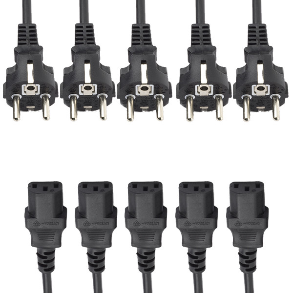 Nedis C13 kabel | Nedis | 5 stuks | 2 meter  V010803000 - 1