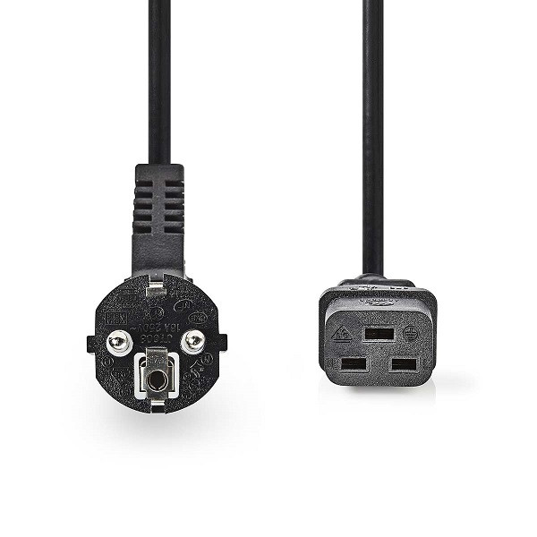 Nedis C19 kabel | Nedis | 2 meter (Schuko) CEGB10300BK20 CEGL10300BK20 K010806264 - 1