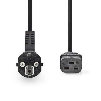 Nedis C19 kabel | Nedis | 2 meter (Schuko) CEGB10300BK20 K010806264 - 1