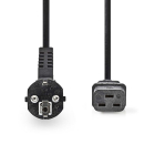Nedis C19 kabel | Nedis | 2 meter (Schuko) CEGB10300BK20 K010806264 Nedis C19 kabel | Nedis | 2 meter (Schuko) CEGB10300BK20 K010806264
