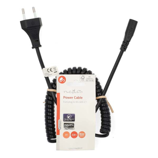 Nedis C1 kabel | Nedis | 2 meter (Gedraaid) CEGL11062BK20 PCGP11062BK20 N010800017 - 4